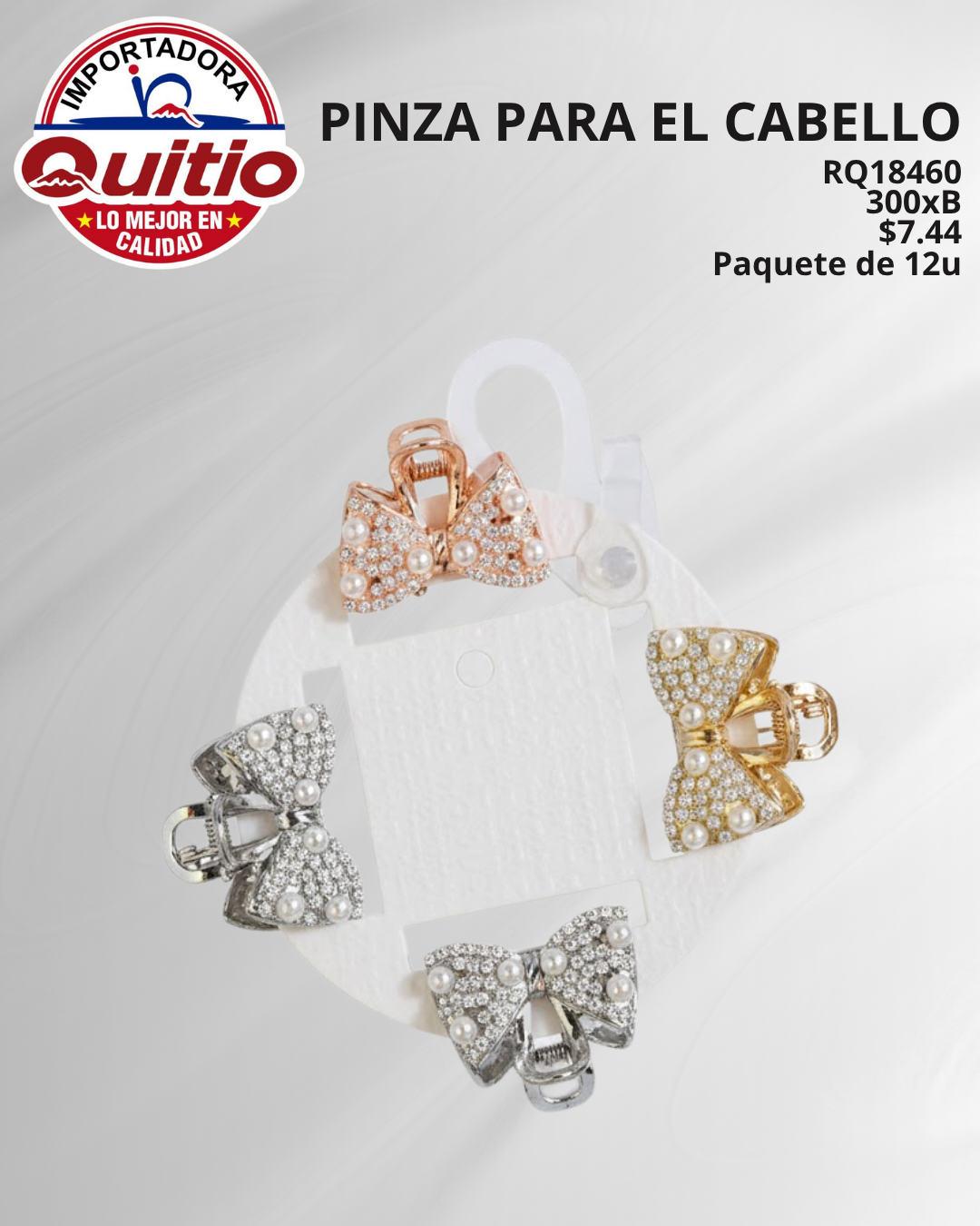 PINZA PARA CABELLO RQ18460 BX25X12 Q.9630 4X3
