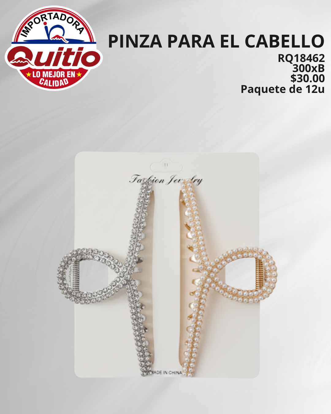 PINZA PARA CABELLO RQ18462 BX25X12X2 Q.9941 2X6
