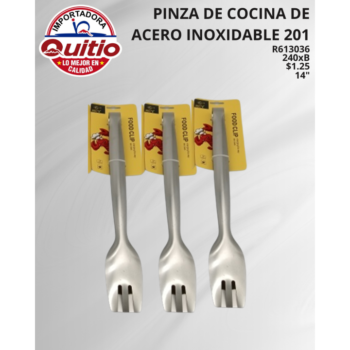 PINZA PARA ALIMENTOS R613036 BX240 Q.9960 3X6