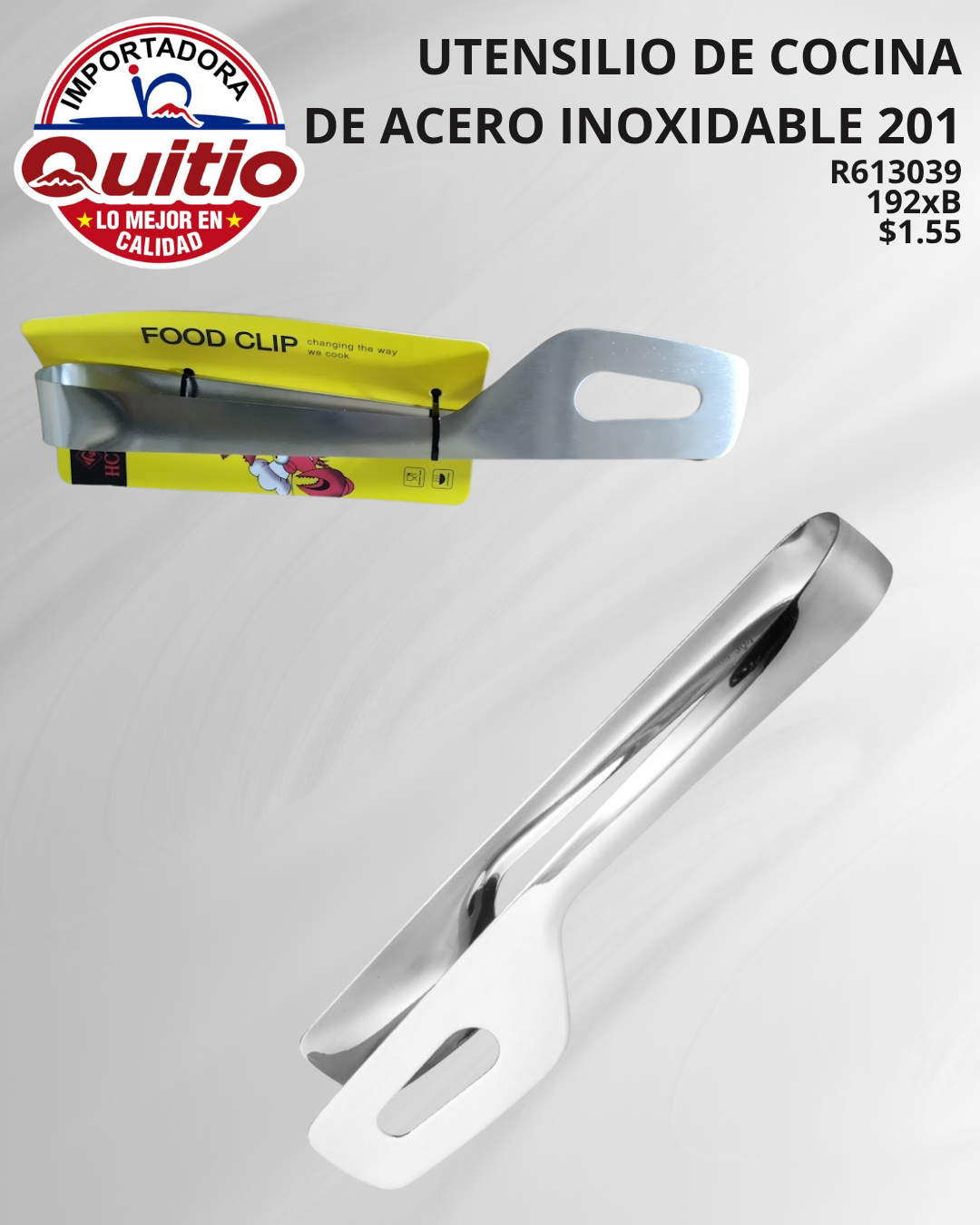 PINZA PARA ALIMENTOS R613039 BX192 Q.9690 3X6