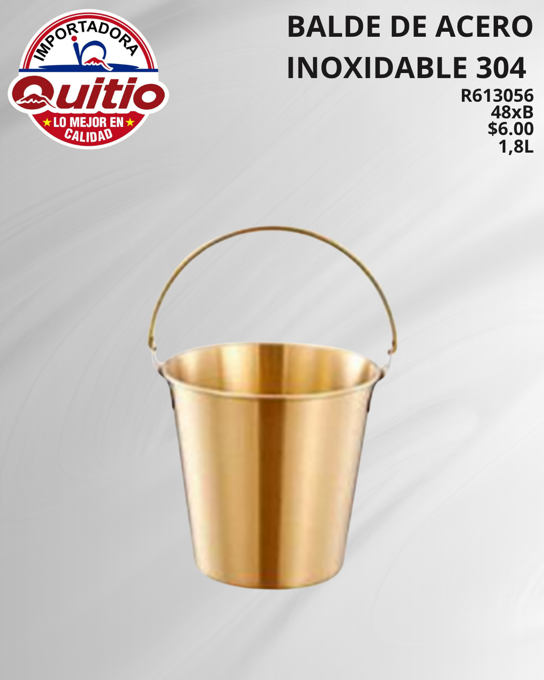 CUBITERA ACERO INOXIDABLE R613056 1800ML BX48 Q.9143 2X18