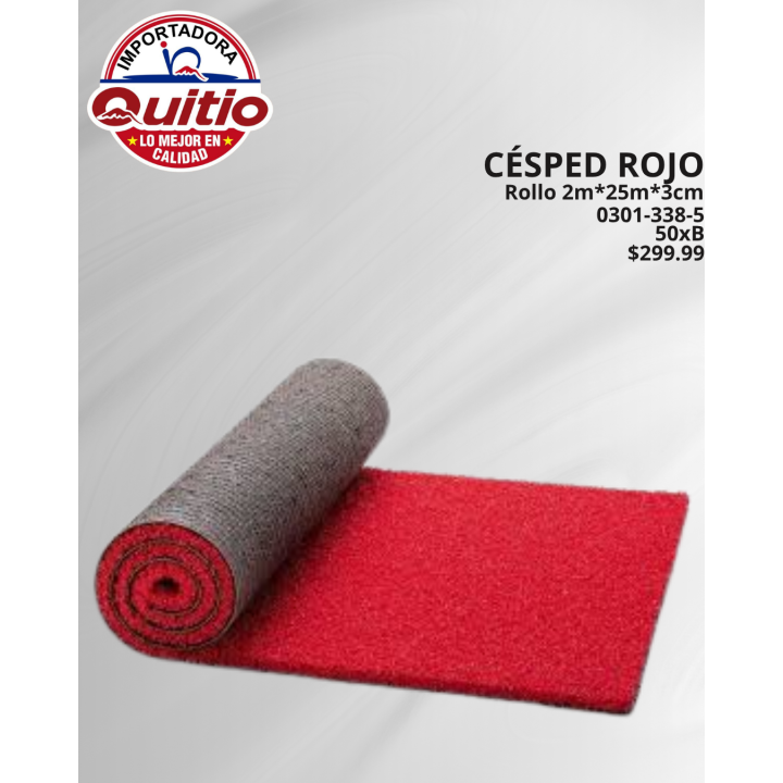 CESPED ROJO 0301-338-5 2MTX25MT