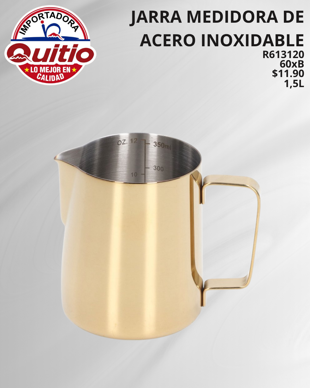 TETERA ACERO INOXIDABLE R613120 1500ML BX60 Q.9347 2X29