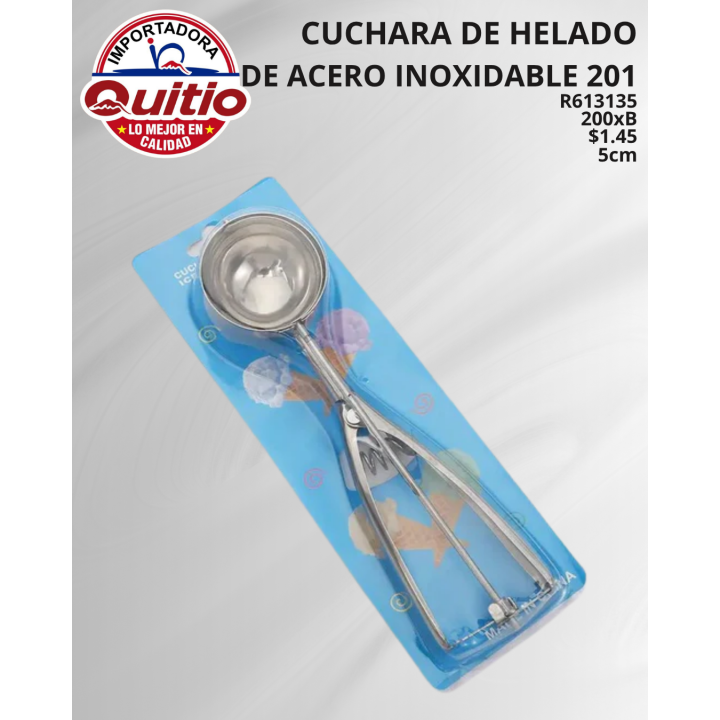 CUCHARA PARA HELADO 5CM R613135 BX200 Q.9980 3X6