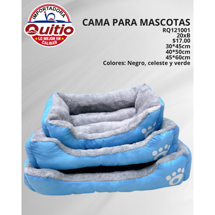 JGO 3 UNDA CAMA PARA MASCOTAS RQ121001 BX20 Q.9609 2X44