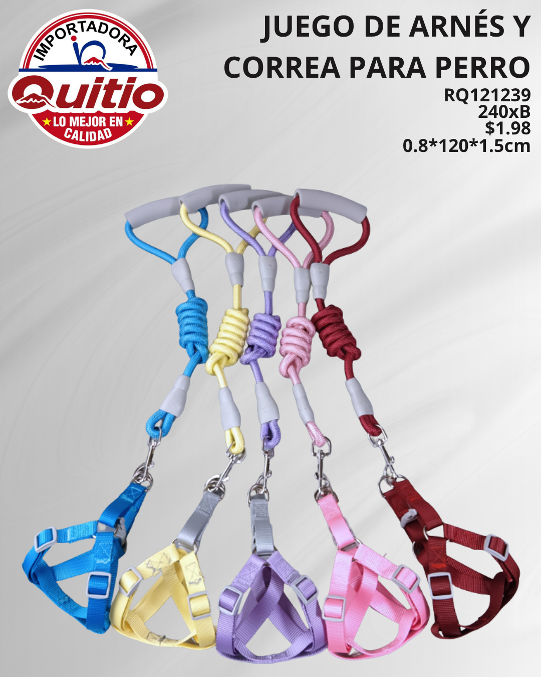 CORREA PARA MASCOTAS RQ121239 BX240 Q.9411 2X5.50