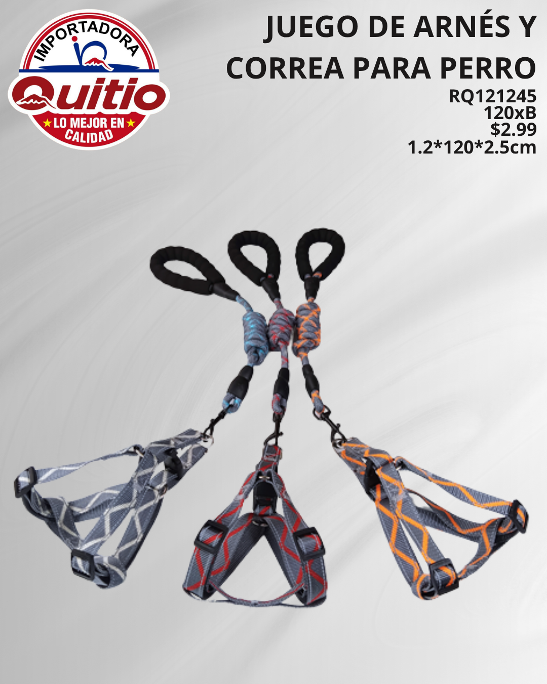 CORREA PARA MASCOTAS RQ121245 BX120 Q.9671 2X8