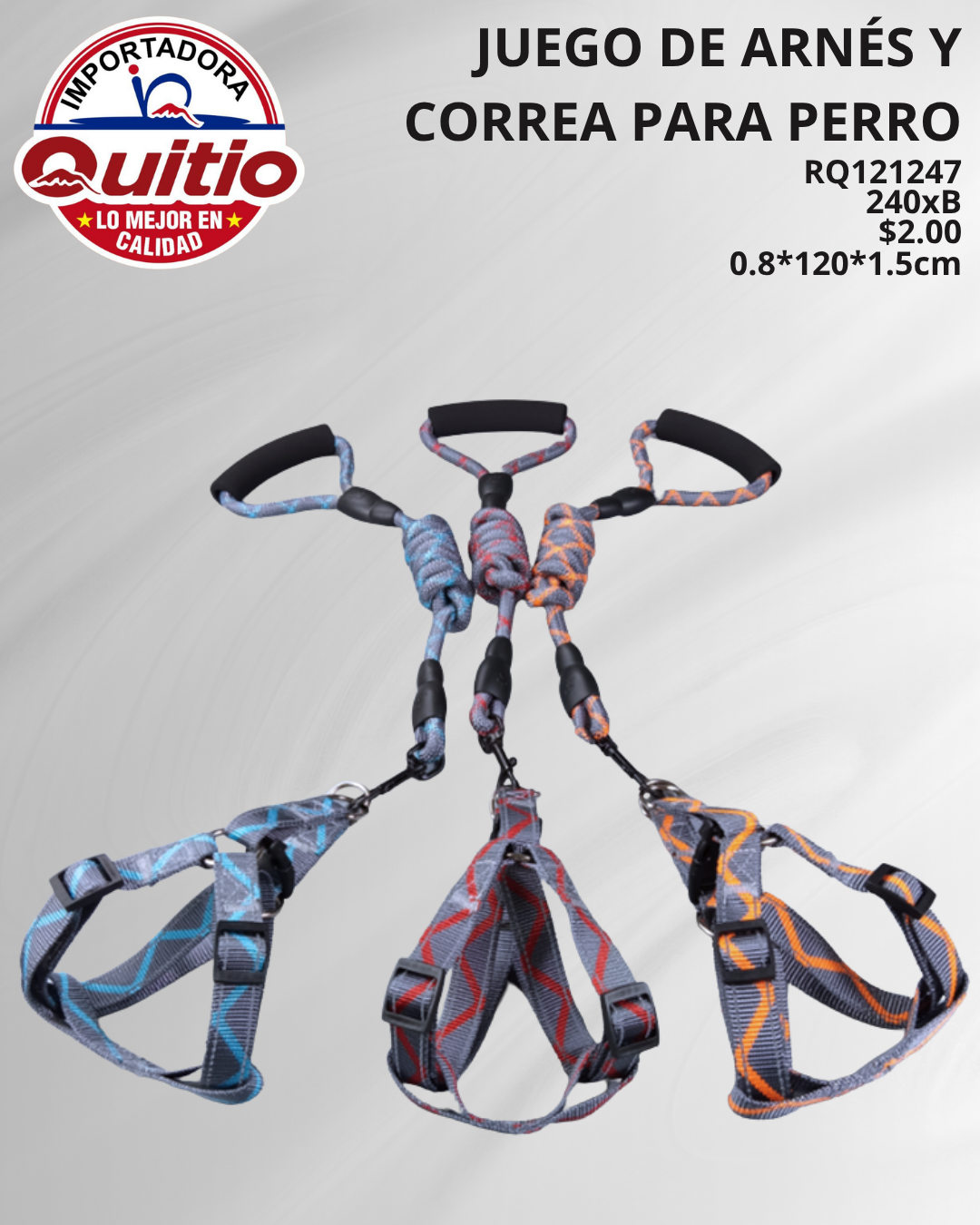 CORREA PARA MASCOTAS RQ121247 BX240 Q.9501