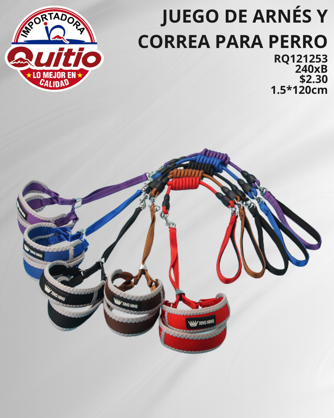 CORREA PARA MASCOTAS RQ121253 BX240 Q.9431 2X6