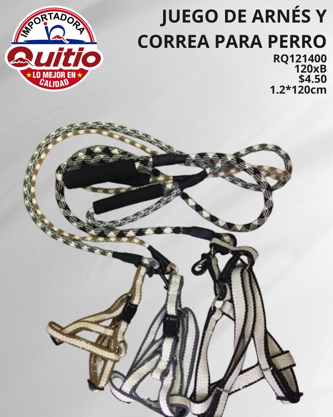CORREA PARA MASCOTAS RQ121400 BX120 2X11