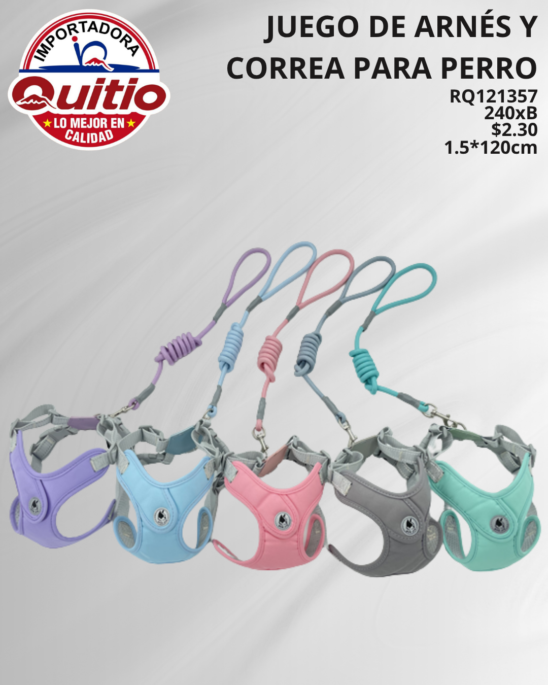 CORREA PARA MASCOTAS RQ121357 BX240 Q.9431 2X6