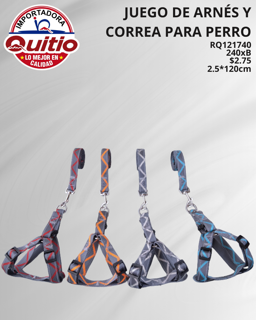 CORREA PARA MASCOTAS RQ121740 BX240 2X8