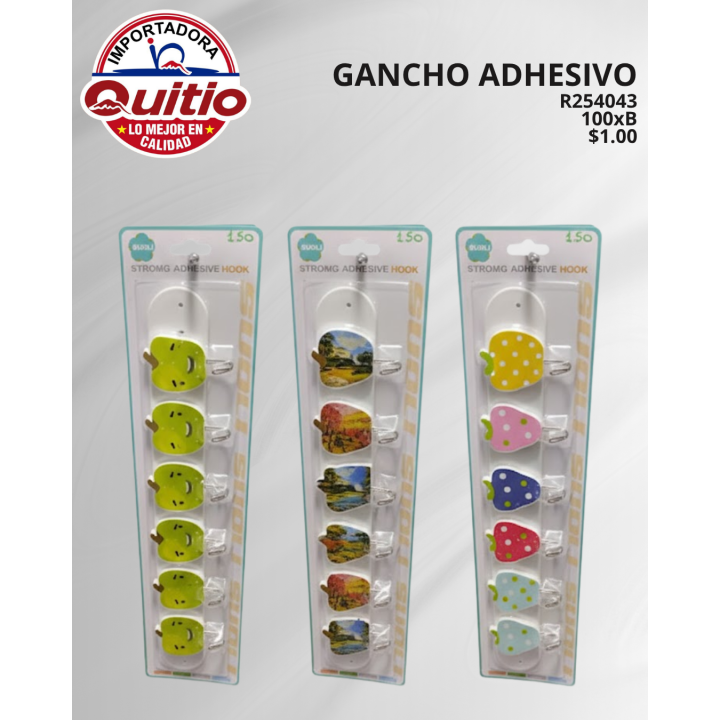 GANCHO ADHESIVO R254043 BX100 Q.9360 4X5